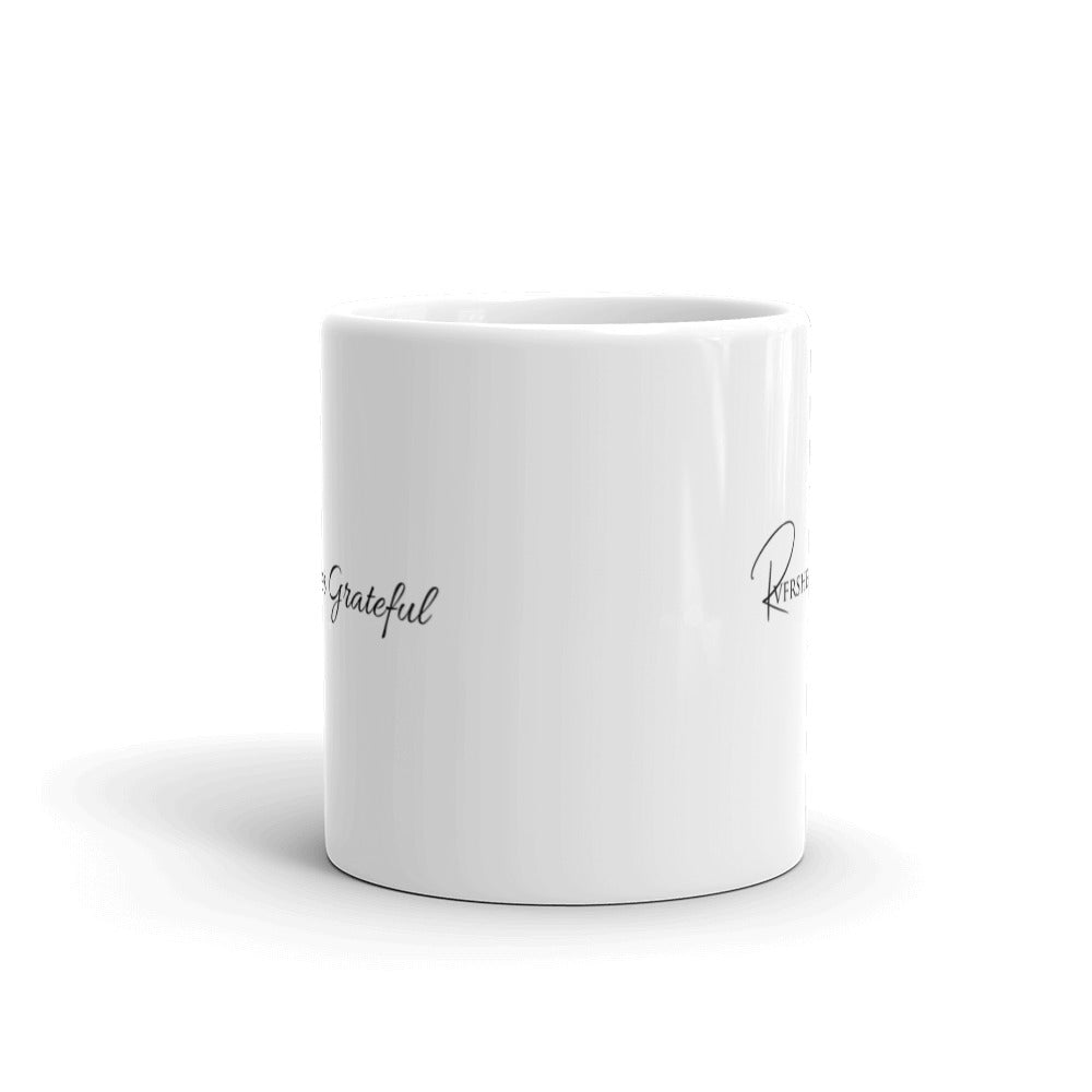 Forever Grateful White Glossy Mug