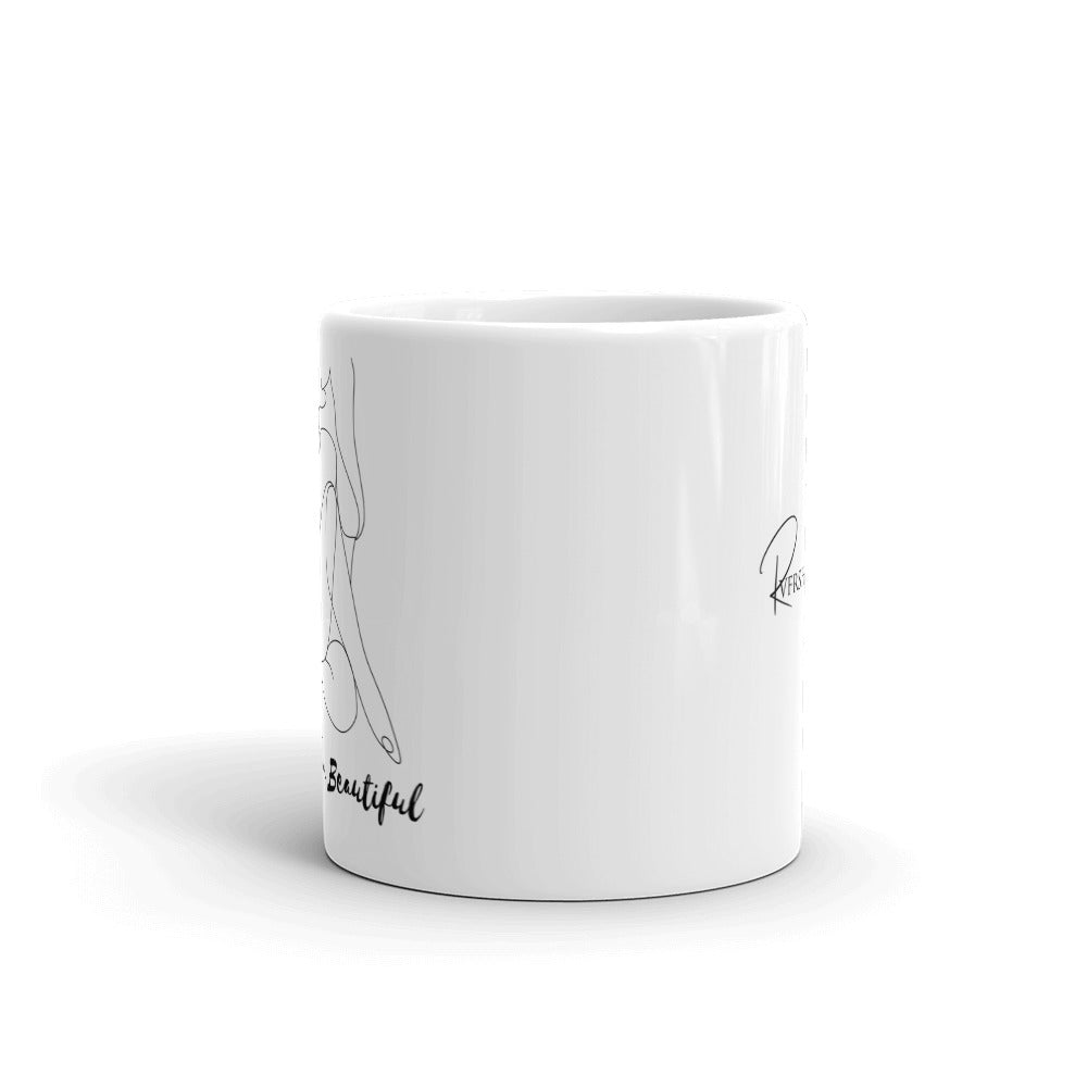 I am Beautiful White Glossy Mug