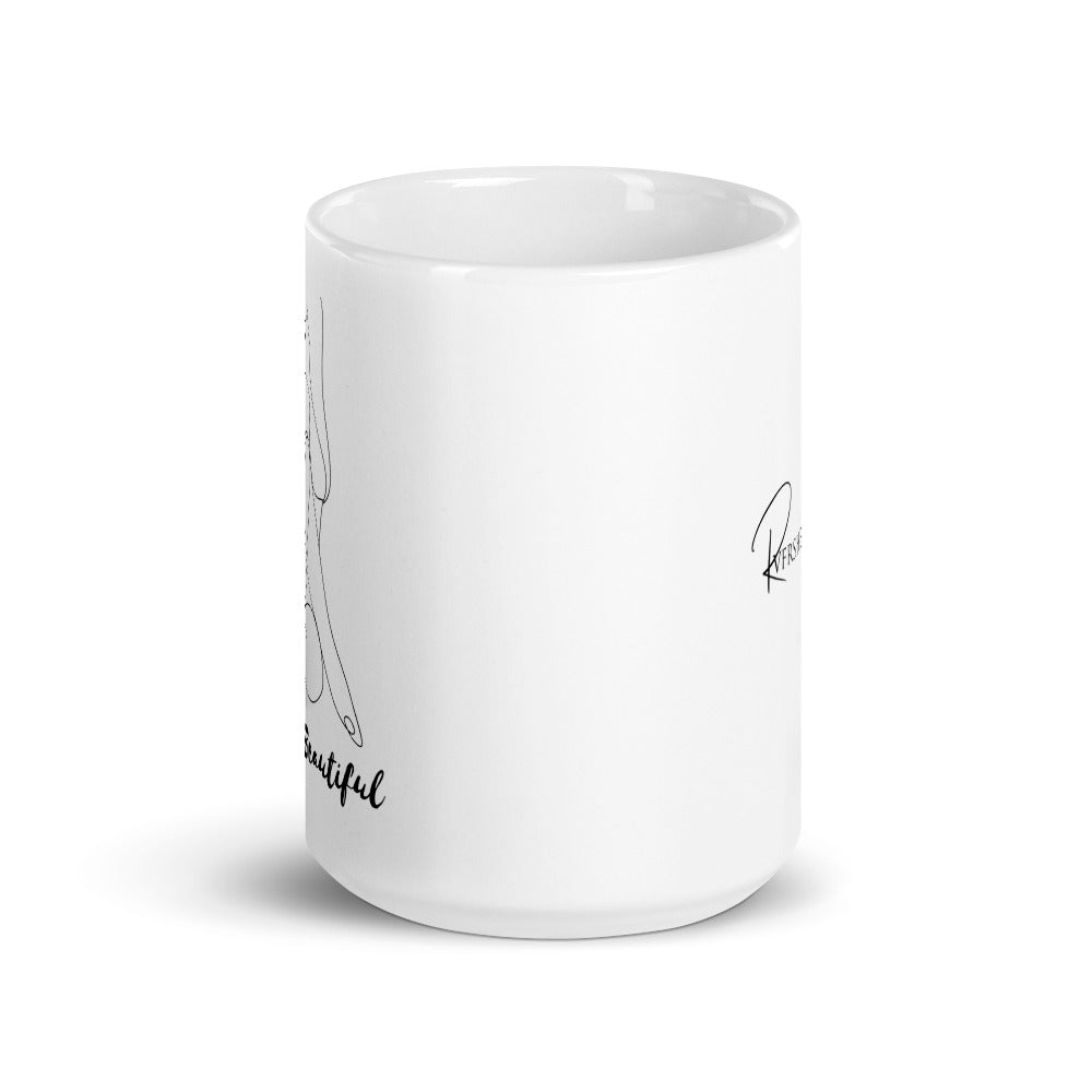 I am Beautiful White Glossy Mug